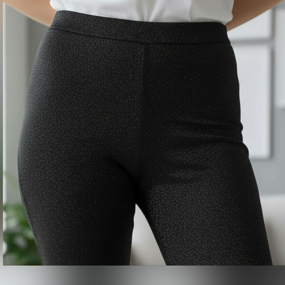 H&M Shimmering Sparkle Silver Pants sz M